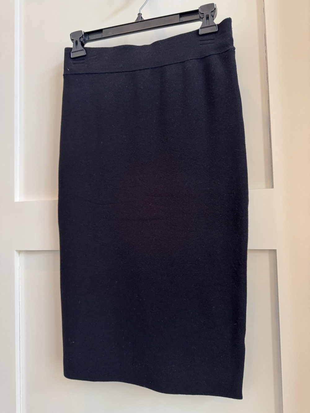 Leith Black Pencil Skirt - Sleek Straight Fit